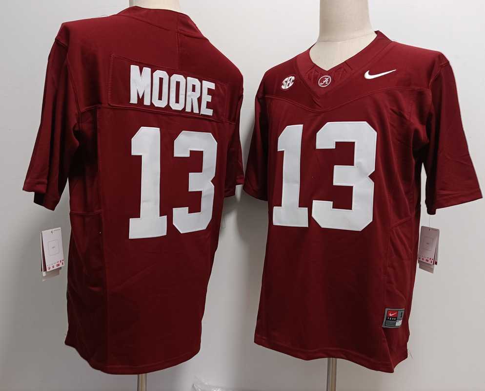 Men's Alabama Crimson Tide #13 Malachi Moore Red FUSE College Stitched Jersey,We sell and wholesale Men's Alabama Crimson Tide #13 Malachi Moore Red FUSE College Stitched Jersey on line form chian!